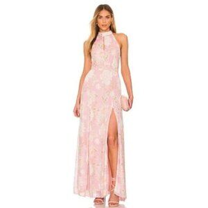 NWT Yumi Kim Wayfarer Pink High Demand Halter Back Maxi Dress